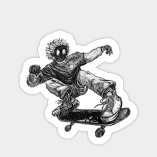 Shadow Skater Boy Sticker